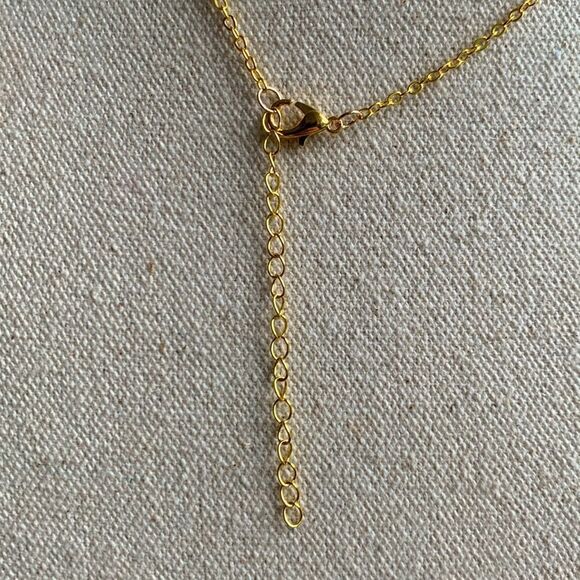 Double Interlocking Hearts Love Necklace in 14k Gold Vermeil in Gift Pouch - NEW - Picture 9 of 11